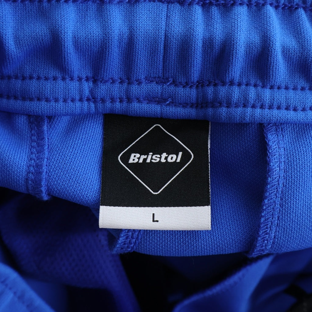 F.C.R.B.(エフシーアールビー) 24AW TRAINING TRACK RIBBED PANTS フロントロゴ サイドライン トレーニング トラックパンツ ブルー FCRB-242036