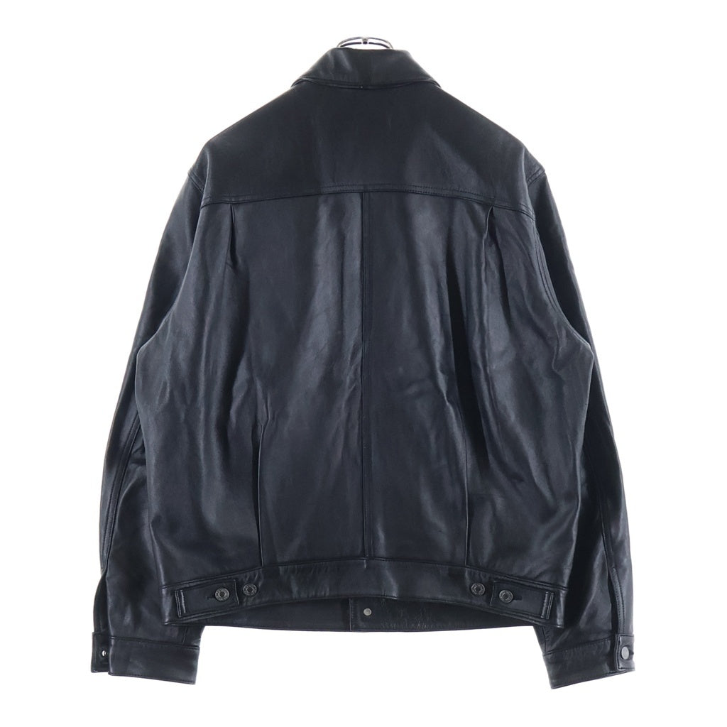 Levi's(リーバイス) Premium Black Type II Trucker Leather Jacket プレミアム ブラック タイプII トラッカー レザージャケット