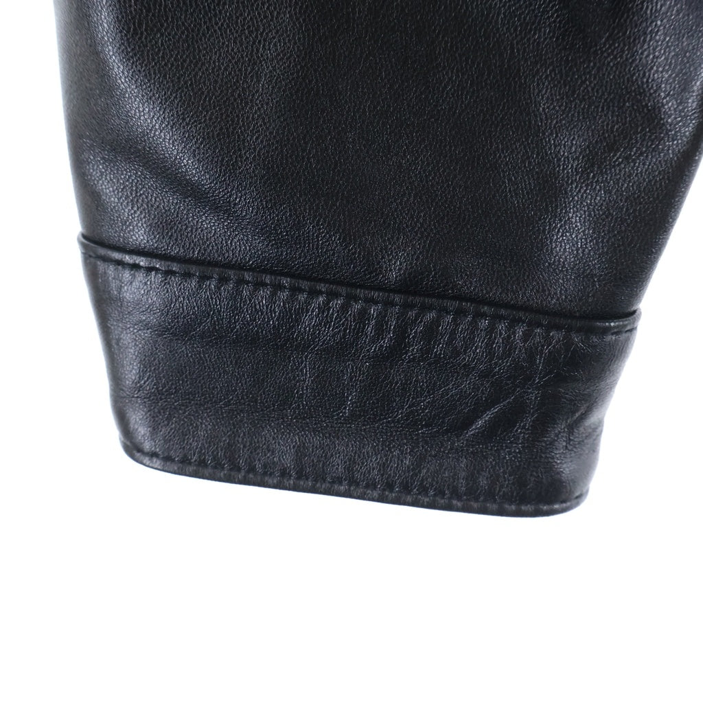 Levi's(リーバイス) Premium Black Type II Trucker Leather Jacket プレミアム ブラック タイプII トラッカー レザージャケット