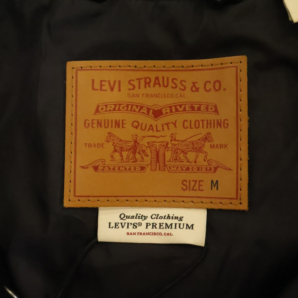 Levi's(リーバイス) Premium Black Type II Trucker Leather Jacket プレミアム ブラック タイプII トラッカー レザージャケット