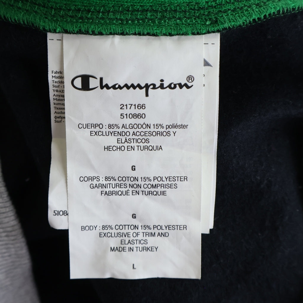 CHAMPION(チャンピオン) ×DENIM TEARS REVERSE WEAVE デニムティアーズ リバースウィーブ フロントロゴプリント クルーネック スウェット トレーナー グレー