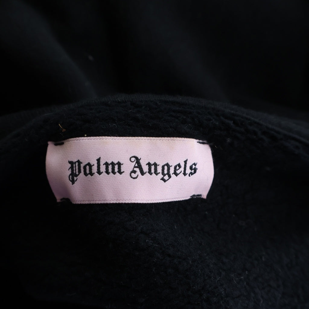 Palm Angels(パームエンジェルス) ×Playboi Carti Pc Die Punk Hoodie プレイボーイ・カルティ フロントロゴプリント プルオーバーパーカー フーディー ブラック PMBB003F18441063