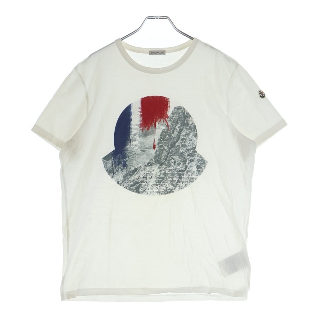 MONCLER(モンクレール) MAGLIA T-SHIRT マグリア フロントロゴプリント 半袖Tシャツ カットソー ホワイト D20918037550