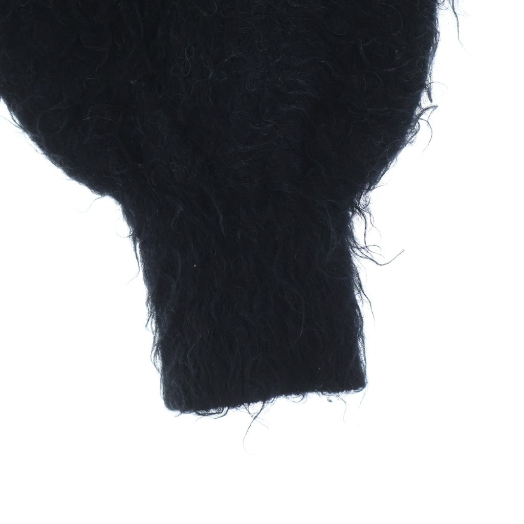 SAINT MICHAEL(セントマイケル) 23AW CREW NECK KNIT フロントロゴ クルーネックニット セーター ブラック SM-A23-0000-042