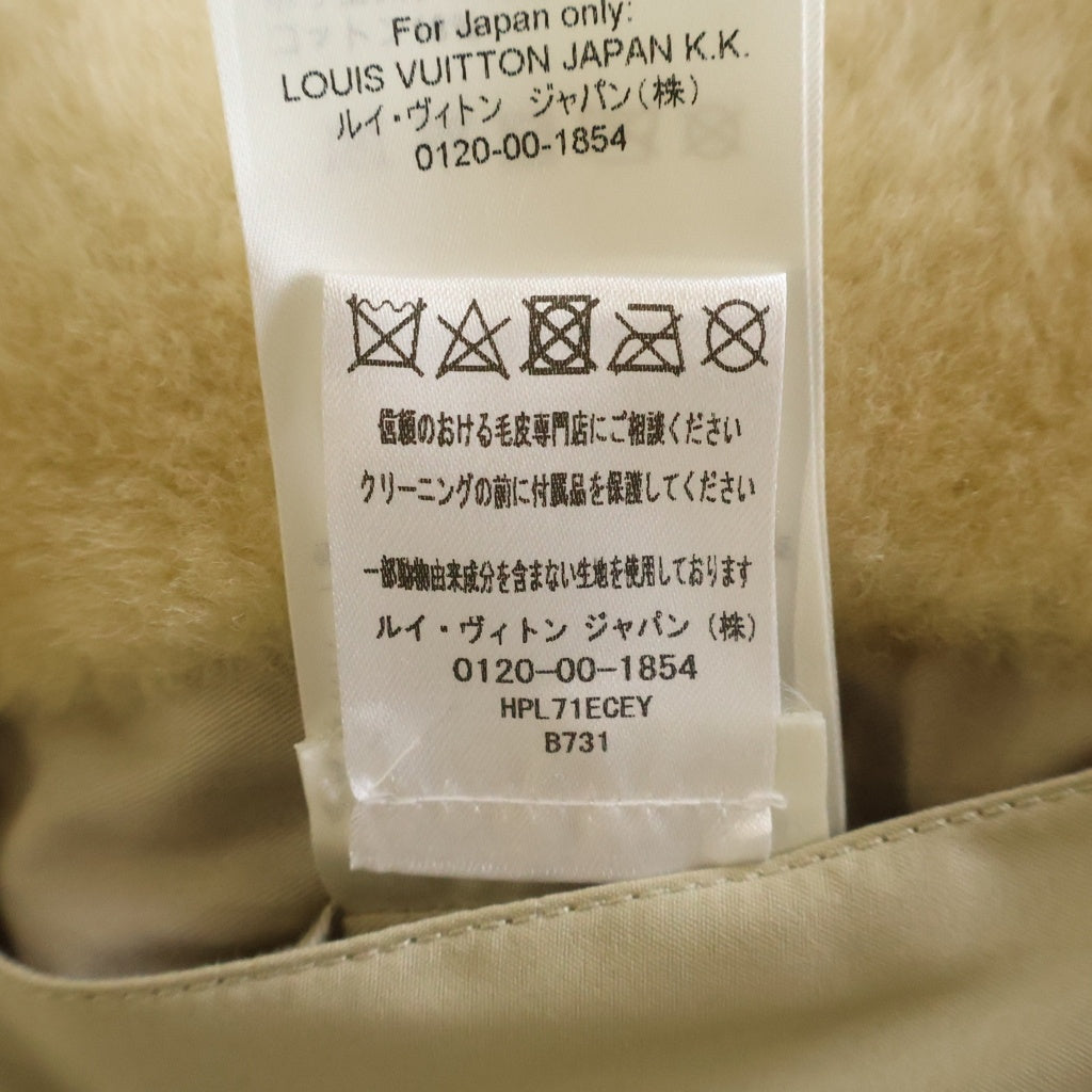 LOUIS VUITTON(ルイヴィトン) 23AW シアリングダウンブルゾン キャメル ダウンジャケット ベージュ 1ABZJZ RM232 CEY HPL71E