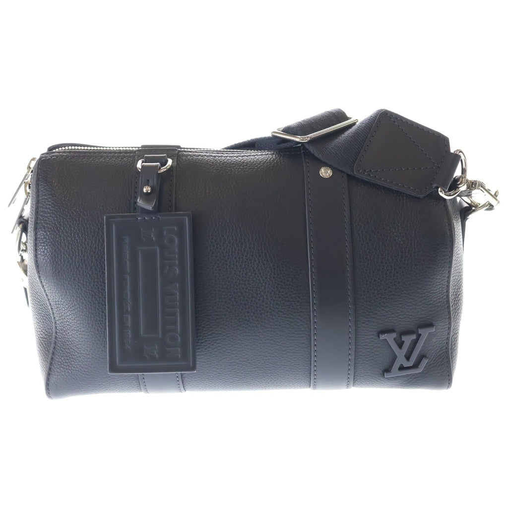 LOUIS VUITTON(ルイヴィトン) アエログラム・レザー シティ・キーポル ショルダーバッグ ネイビー M11602