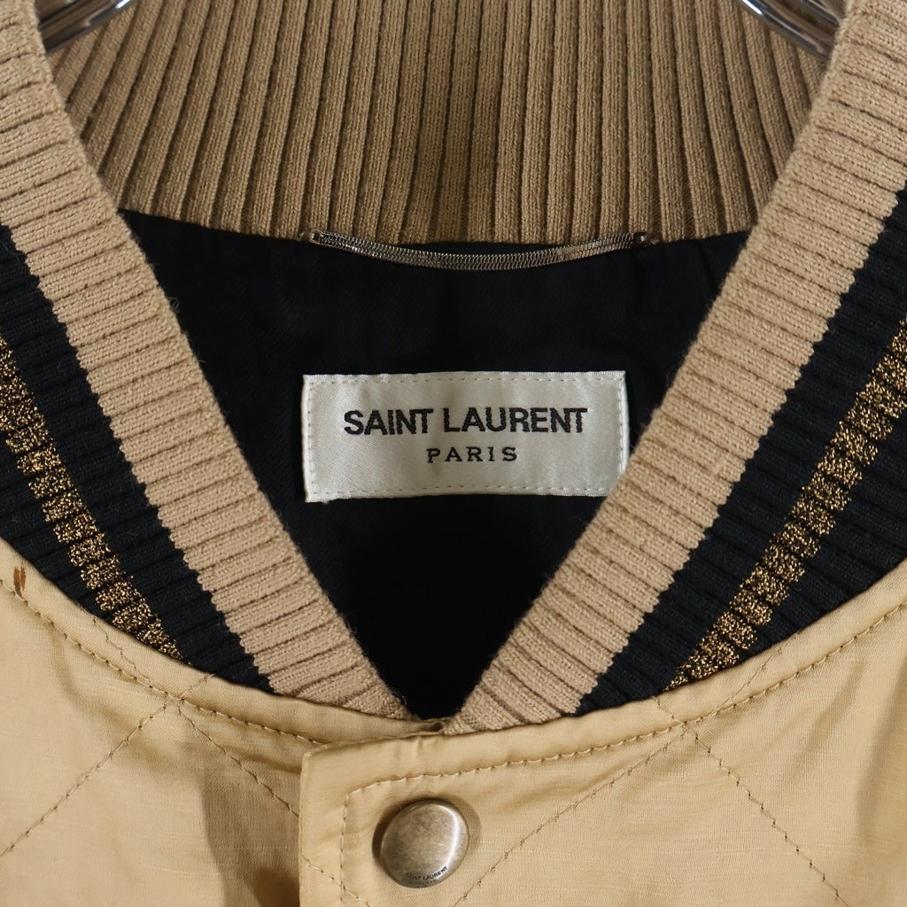 SAINT LAURENT PARIS(サンローランパリ) TEDDY テディジャケット ブルゾン ゴールド 643883