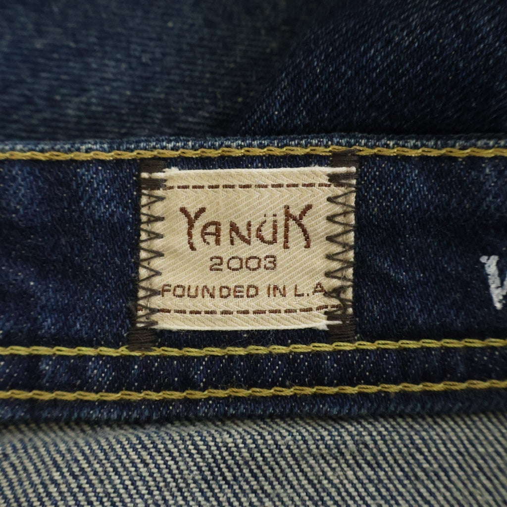 YANUK(ヤヌーク) VINCENT 2 ジッパーフライ スリムストレートデニムパンツ インディゴ 57203002