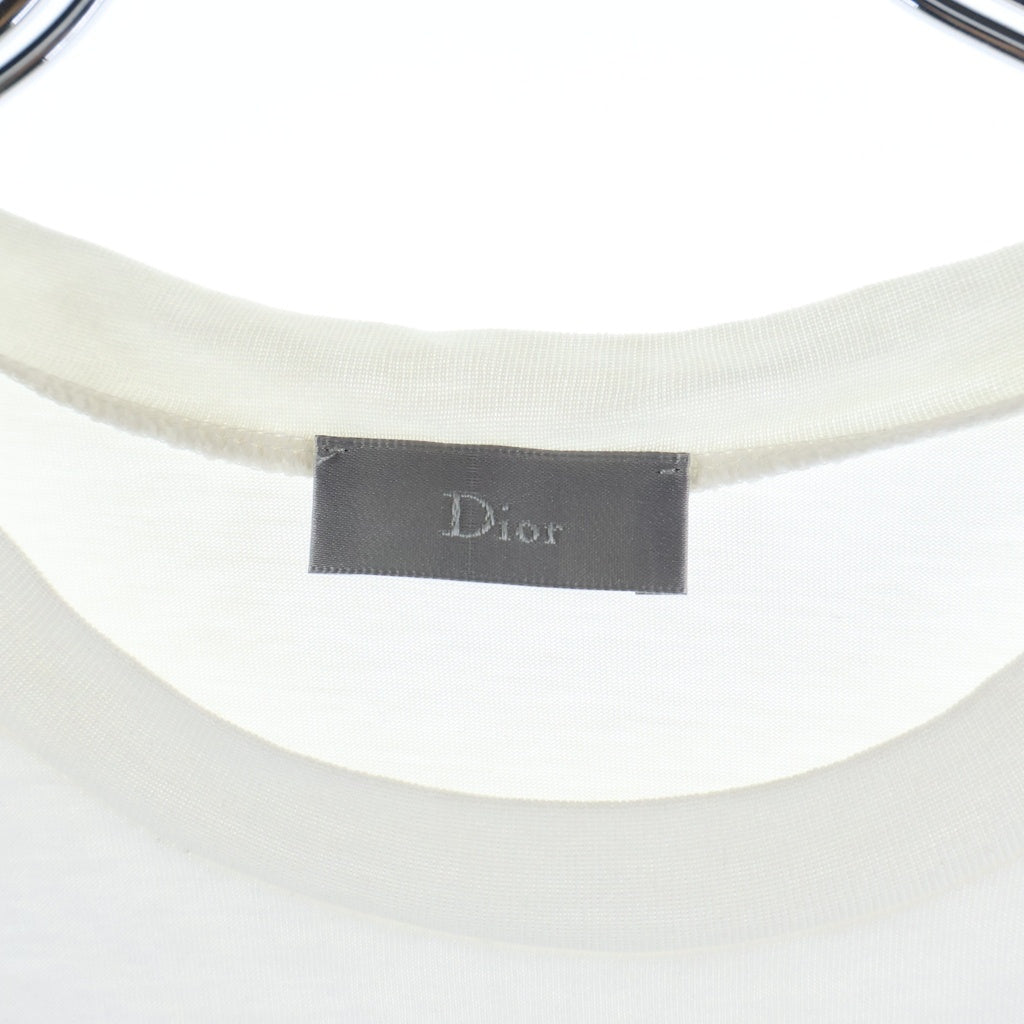 Christian Dior(クリスチャンディオール) 18SS ROSES フロントプリント 半袖Tシャツ カットソー ホワイト 733J603I0212
