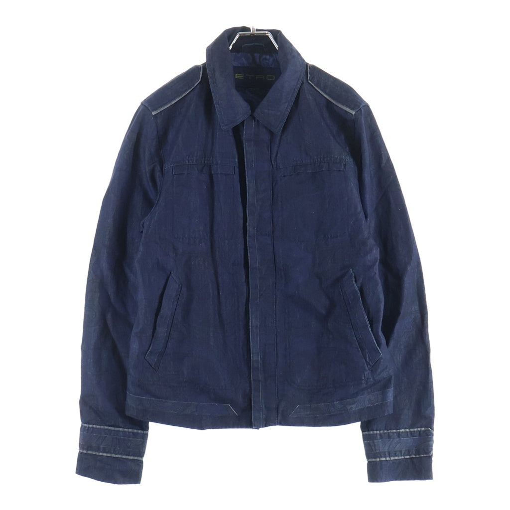ETRO(エトロ) ペイズリー総柄 デニムジャケット インディゴ 171-1S638-1263