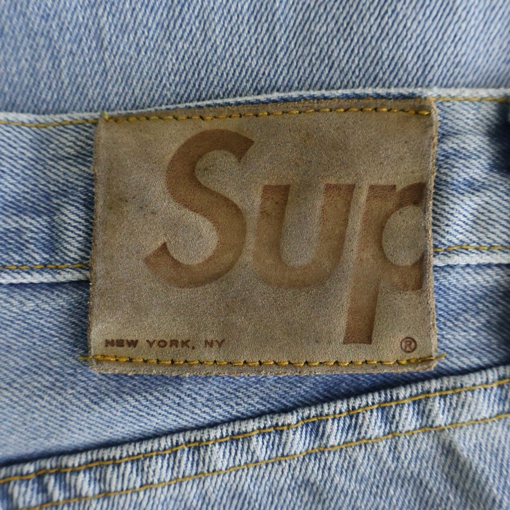 SUPREME(シュプリーム) Stone Washed Slim Jean ストーン ウォッシュド スリム ジーンズ デニムパンツ ブルー