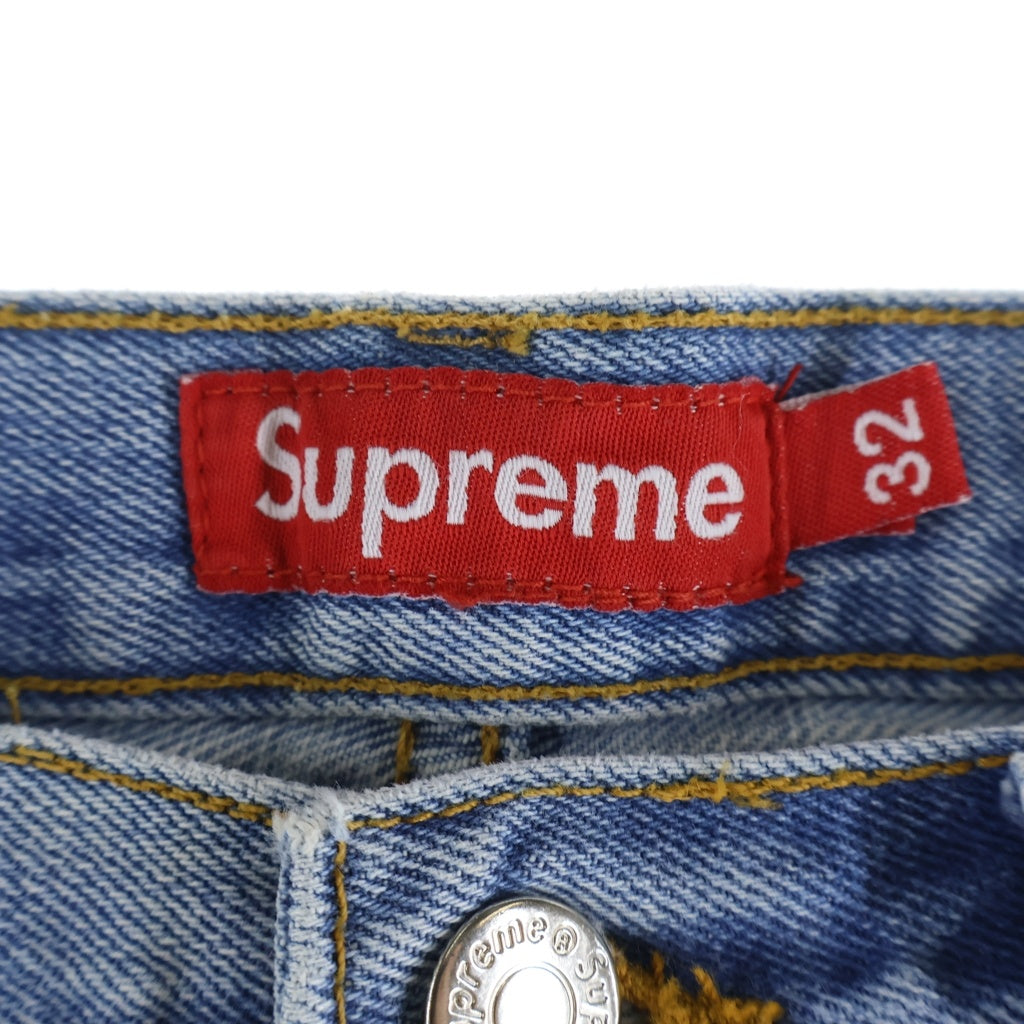 SUPREME(シュプリーム) Stone Washed Slim Jean ストーン ウォッシュド スリム ジーンズ デニムパンツ ブルー