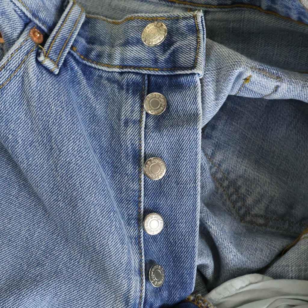SUPREME(シュプリーム) Stone Washed Slim Jean ストーン ウォッシュド スリム ジーンズ デニムパンツ ブルー