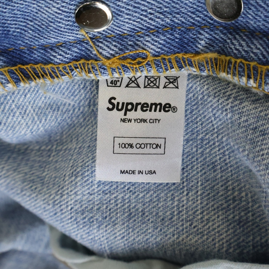 SUPREME(シュプリーム) Stone Washed Slim Jean ストーン ウォッシュド スリム ジーンズ デニムパンツ ブルー