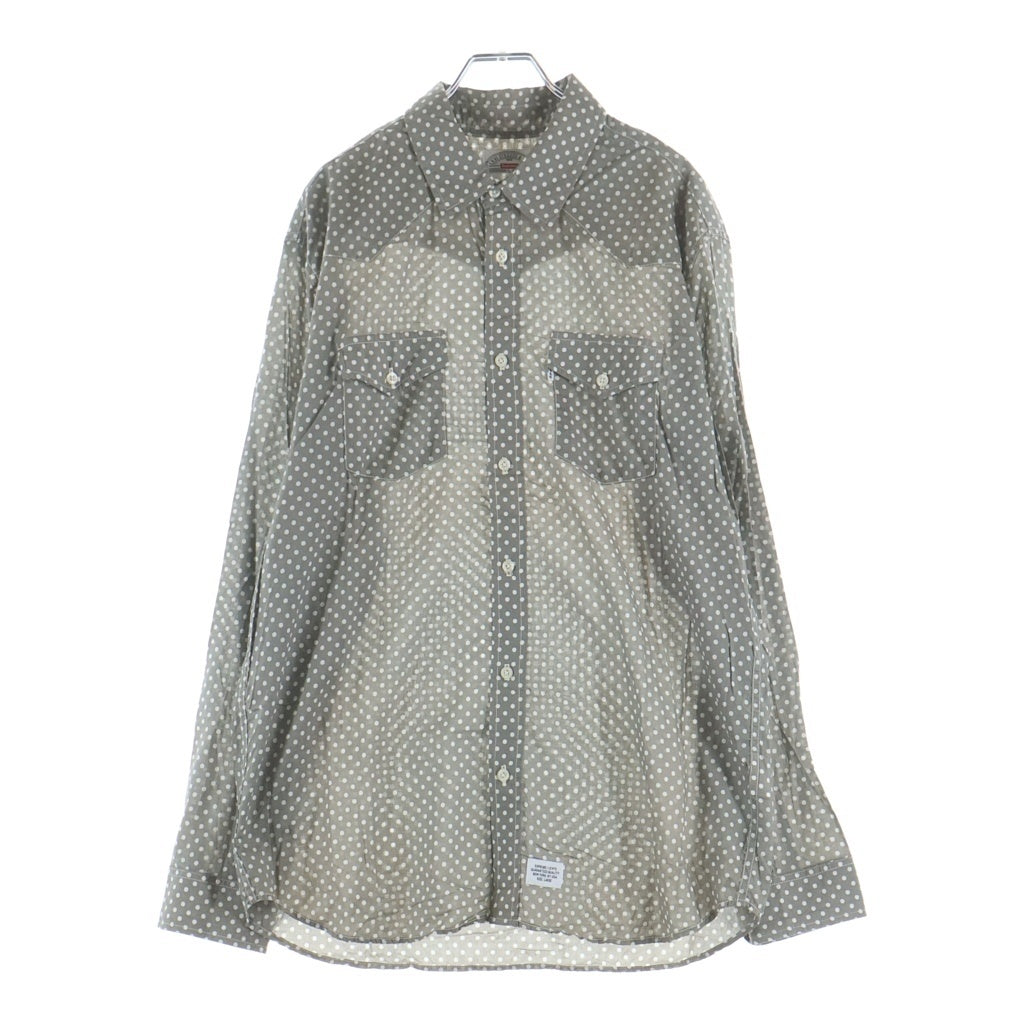 SUPREME(シュプリーム) 12AW ×Levis Western Shirt リーバイス ウェスタン 長袖シャツ グレー
