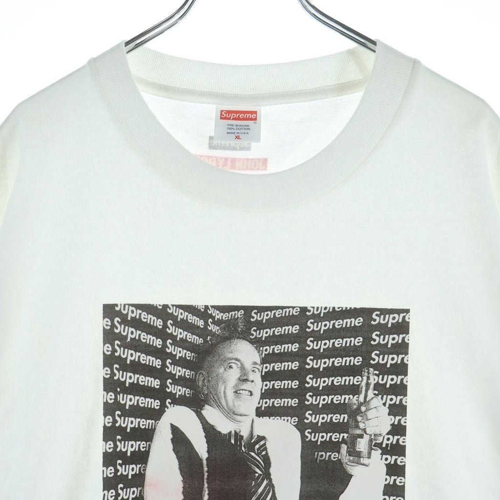 SUPREME(シュプリーム) 10AW John Lydon Tee ジョン・ライドン フロントフォトプリント 半袖Tシャツ カットソー ホワイト
