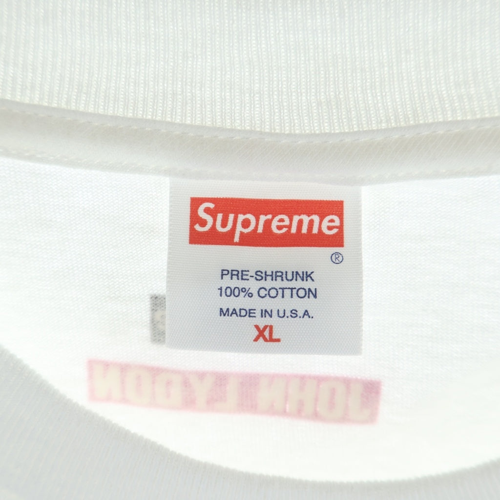 SUPREME(シュプリーム) 10AW John Lydon Tee ジョン・ライドン フロントフォトプリント 半袖Tシャツ カットソー ホワイト