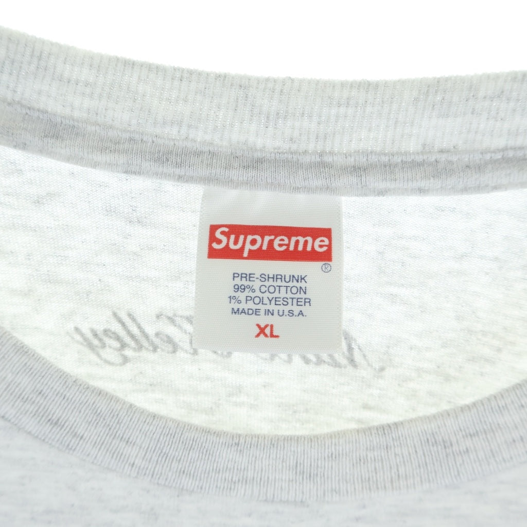 SUPREME(シュプリーム) 18AW ×Mike Kelley Ahh... Youth L/S Tee マイク・ケリー フロントフォトプリント 半袖Tシャツ カットソー グレー
