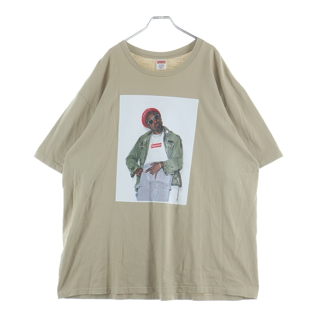 SUPREME(シュプリーム) 22AW Andre 3000 Tee アンドレ3000 フロントフォトプリント 半袖Tシャツ カットソー ブラウン