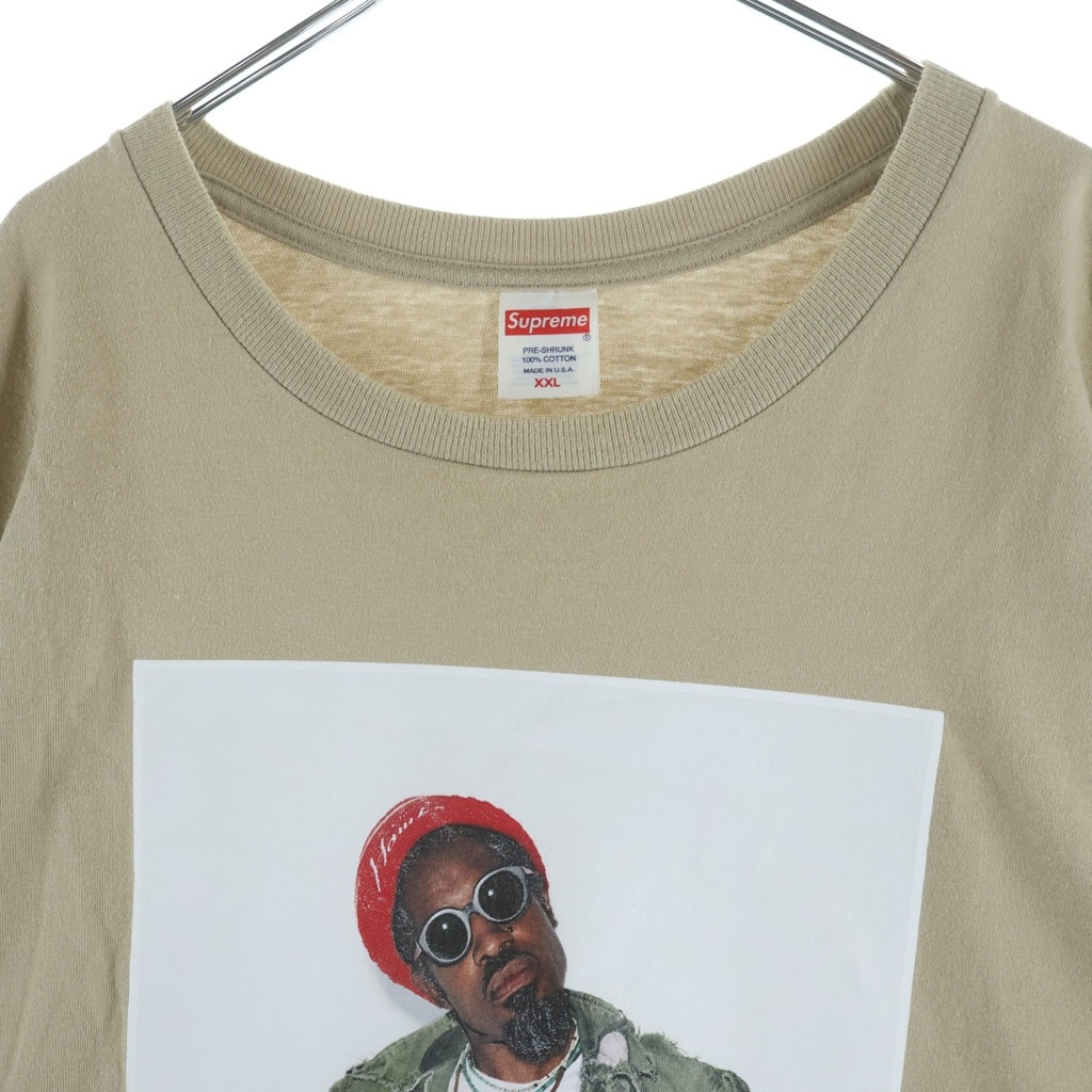SUPREME(シュプリーム) 22AW Andre 3000 Tee アンドレ3000 フロントフォトプリント 半袖Tシャツ カットソー ブラウン