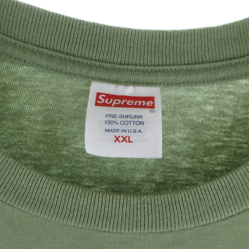 SUPREME(シュプリーム) 22AW Duck Down Music Enta Da Stage Tee ダックダウンミュージックエンタダステージ フロントフォトプリント 半袖Tシャツ カットソー カーキ