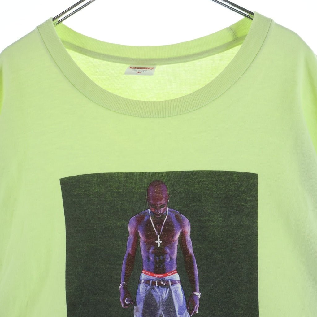 SUPREME(シュプリーム) 20SS Tupac Hologram Tee ツーパック ホログラム フロントプリント 半袖Tシャツ カットソー ライトグリーン