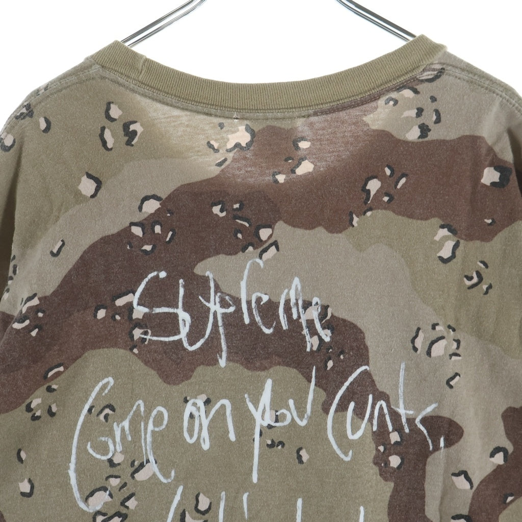 SUPREME(シュプリーム) 25SS ×Aphex Twin Windowlicker Tee エイフェックス ツイン ウィンドウリッカー フロントフォトプリント カモ柄 半袖Tシャツ カットソー カーキ