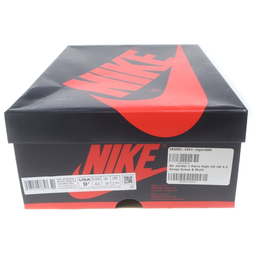 NIKE(ナイキ) Air Jordan 1 High Retro OG Gorge Green エアジョーダン1 レトロ ゴージグリーン ハイカットスニーカー グリーン US9.5/27.5cm DZ5485-303