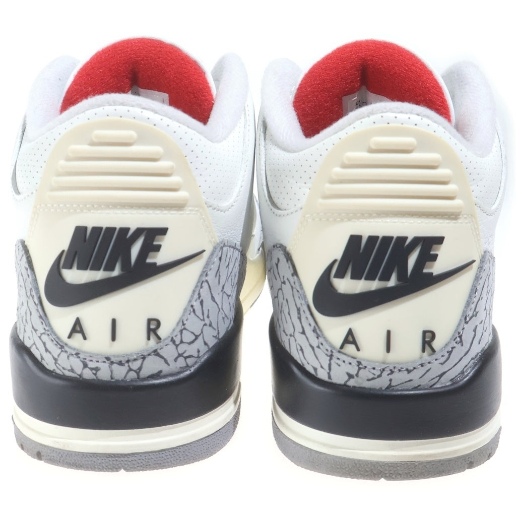 NIKE(ナイキ) AIR JORDAN3 RETRO WHITE CEMENT REIMAGINED エアジョーダン3 レトロ ホワイト セメント リイマジンド ハイカットスニーカー US9.5/27.5cm DN3707-100