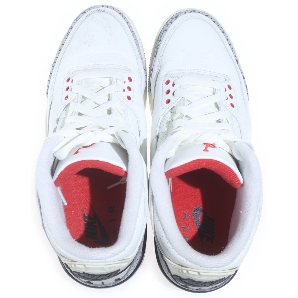 NIKE(ナイキ) AIR JORDAN3 RETRO WHITE CEMENT REIMAGINED エアジョーダン3 レトロ ホワイト セメント リイマジンド ハイカットスニーカー US9.5/27.5cm DN3707-100