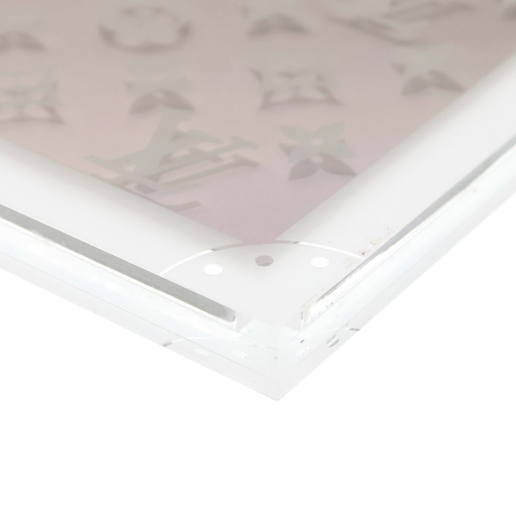 LOUIS VUITTON(ルイヴィトン) Invitation Case 招待状 ゴールド金具 ガラス ケース ホワイト