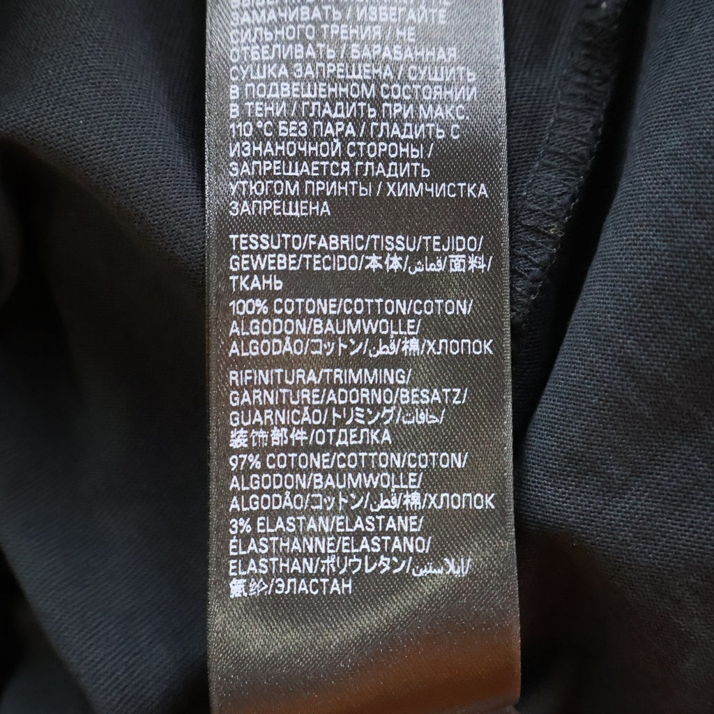 BALENCIAGA(バレンシアガ) Tape Medium Fit T-Shirt 両面テープロゴプリント ミディアムフット 半袖Tシャツ カットソー ブラック 739784 TQVQ8