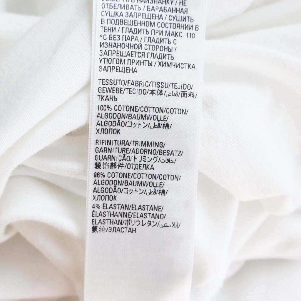 BALENCIAGA(バレンシアガ) 23SS ×adidas フロントロゴプリント サイドライン オーバーサイズ 半袖Tシャツ カットソー ホワイト 739101 TNVA6