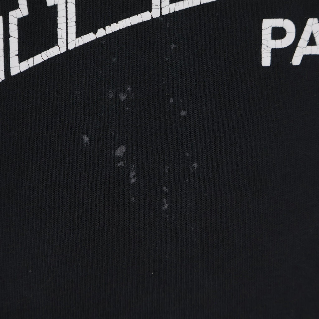 BALENCIAGA(バレンシアガ) Boxing Medium Fit T-shirt フロントボクシングロゴプリント 半袖Tシャツ カットソー ブラック 739784 TRVH5