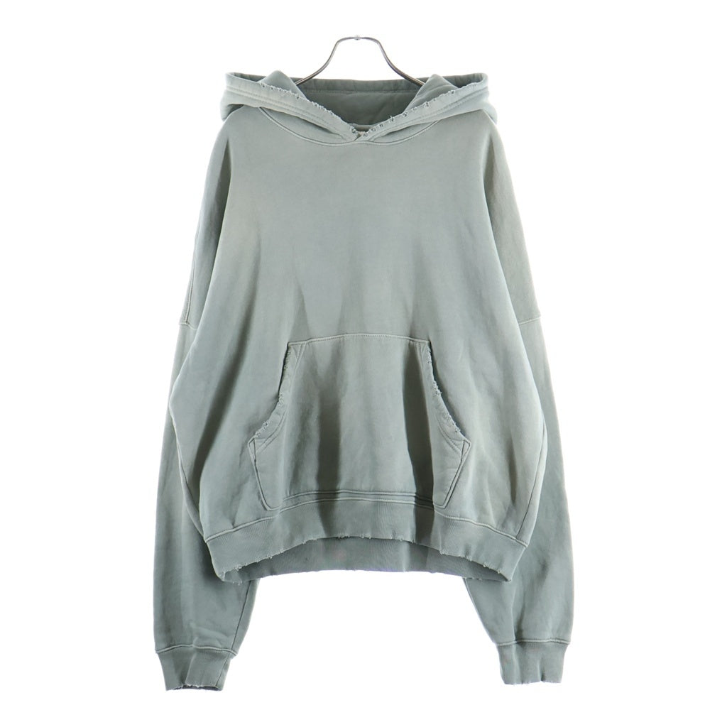 NO BRAND(ノーブランド) MOOJIMOOJI(ムージムージ) ヴィンテージダメージ加工 プルオーバーパーカー フーディー グリーン