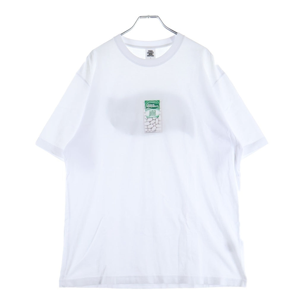 THE BLACK EYE PATCH(ブラックアイパッチ) MINT FRESH 両面ロゴプリント 半袖Tシャツ カットソー ホワイト