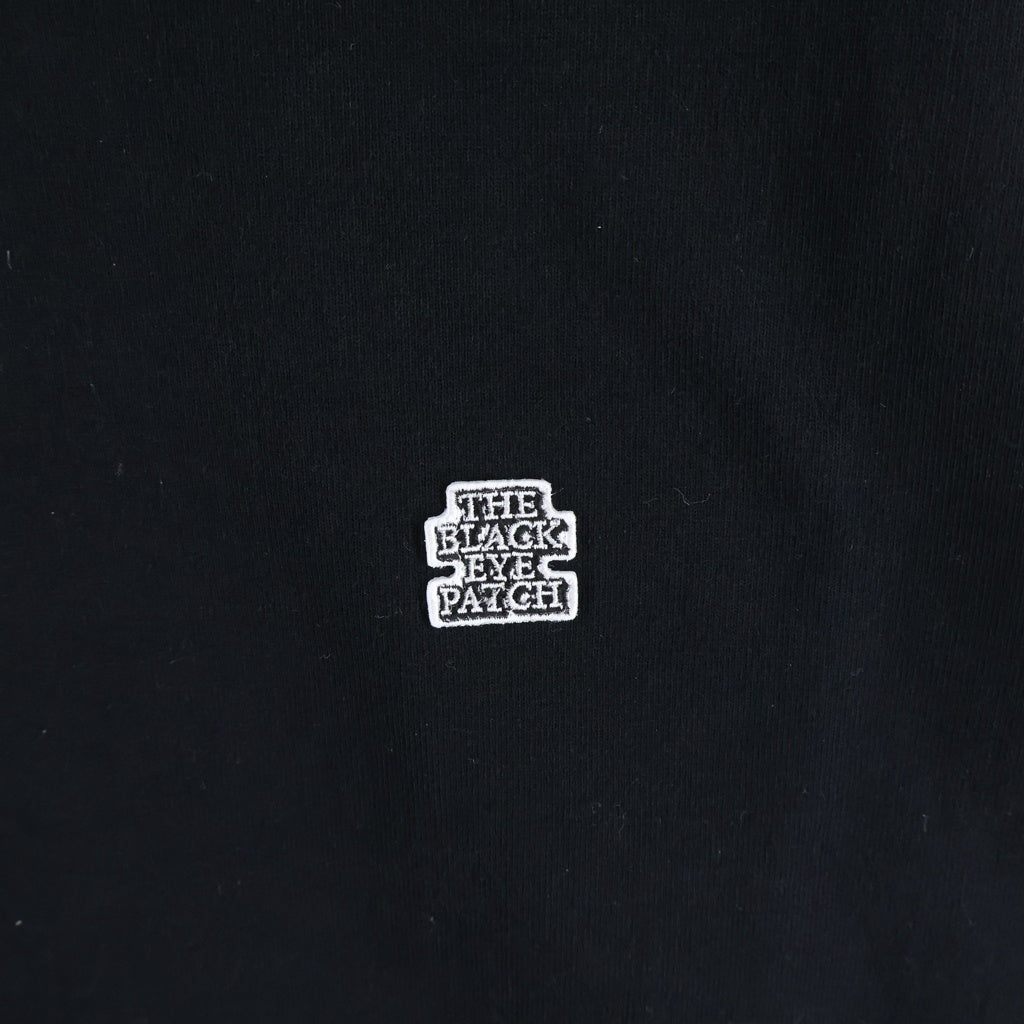 THE BLACK EYE PATCH(ブラックアイパッチ) フロントロゴ刺繍 長袖Tシャツ カットソー ブラック