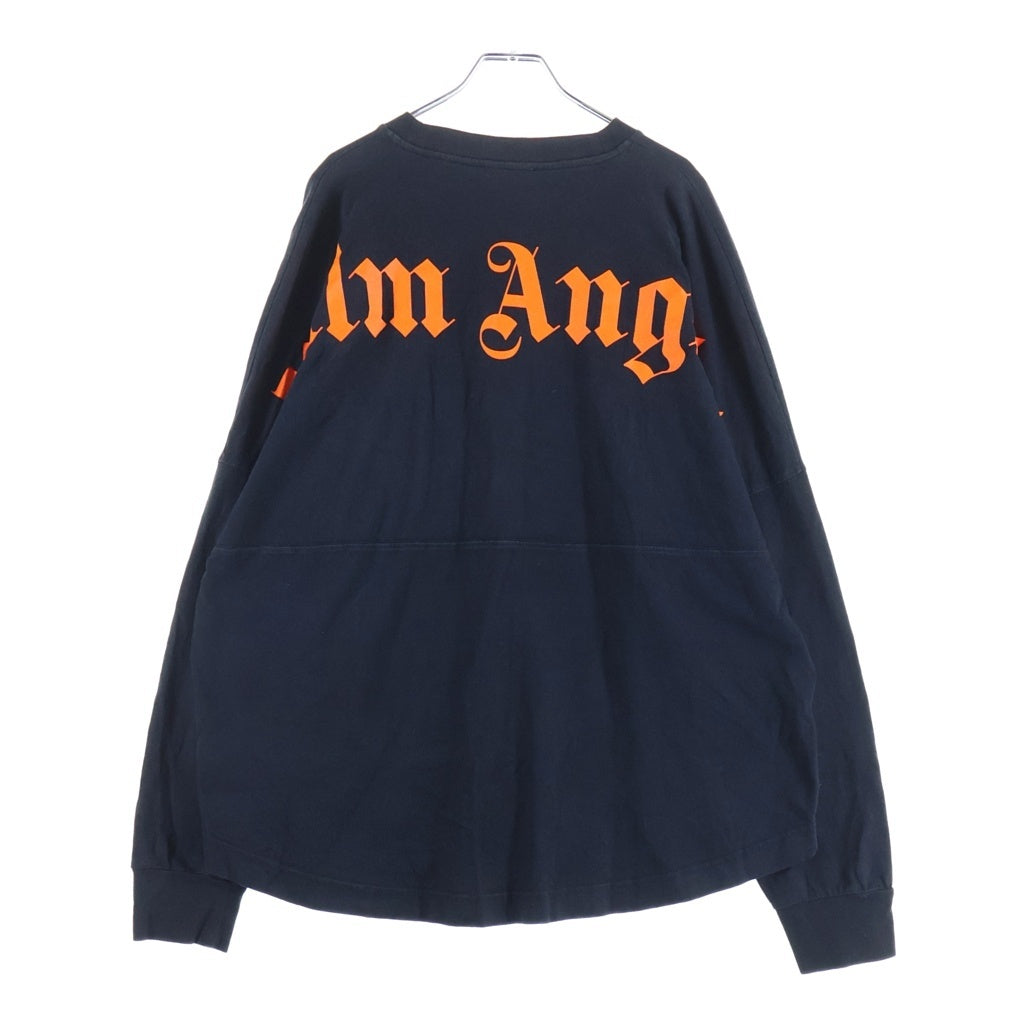 Palm Angels(パームエンジェルス) CLASSIC LOGO OVER TEE クラシックロゴオーバー 長袖Tシャツ ブラック PMAB001S19413007