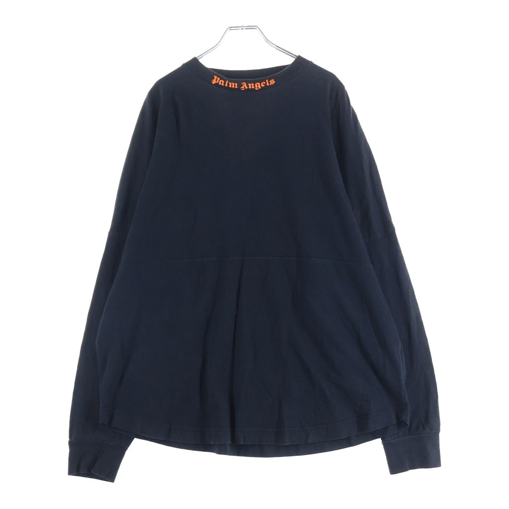 Palm Angels(パームエンジェルス) CLASSIC LOGO OVER TEE クラシックロゴオーバー 長袖Tシャツ ブラック PMAB001S19413007