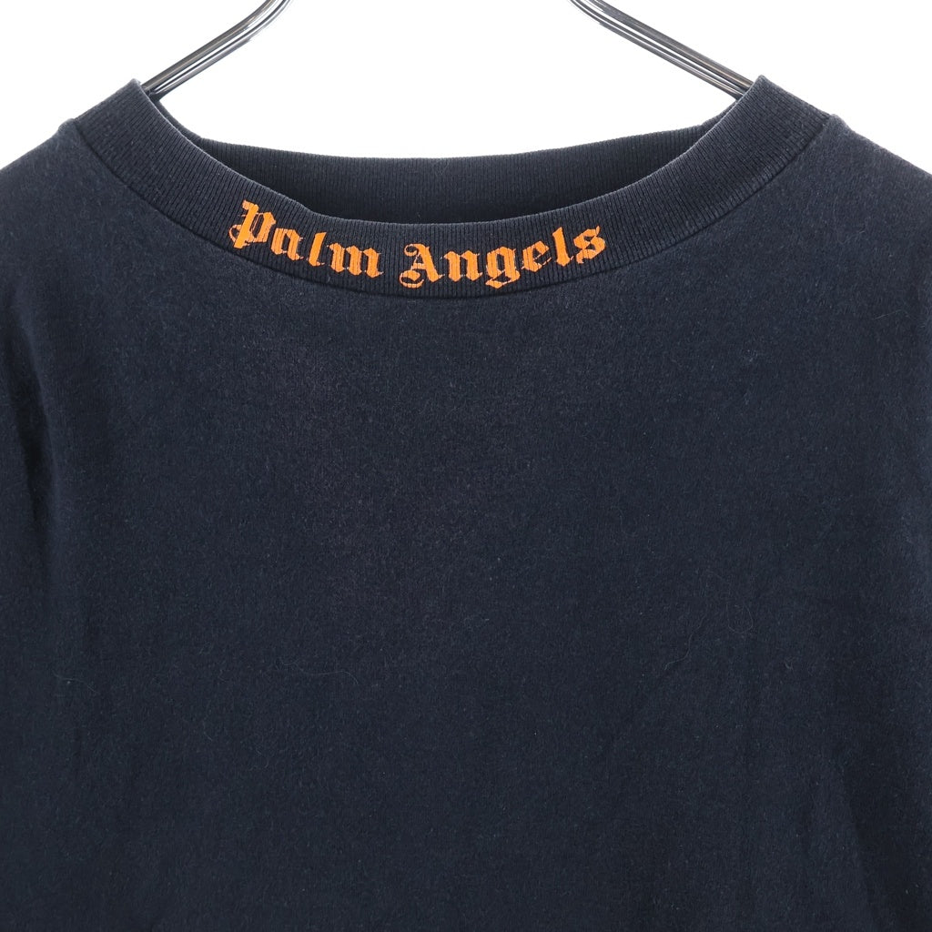 Palm Angels(パームエンジェルス) CLASSIC LOGO OVER TEE クラシックロゴオーバー 長袖Tシャツ ブラック PMAB001S19413007