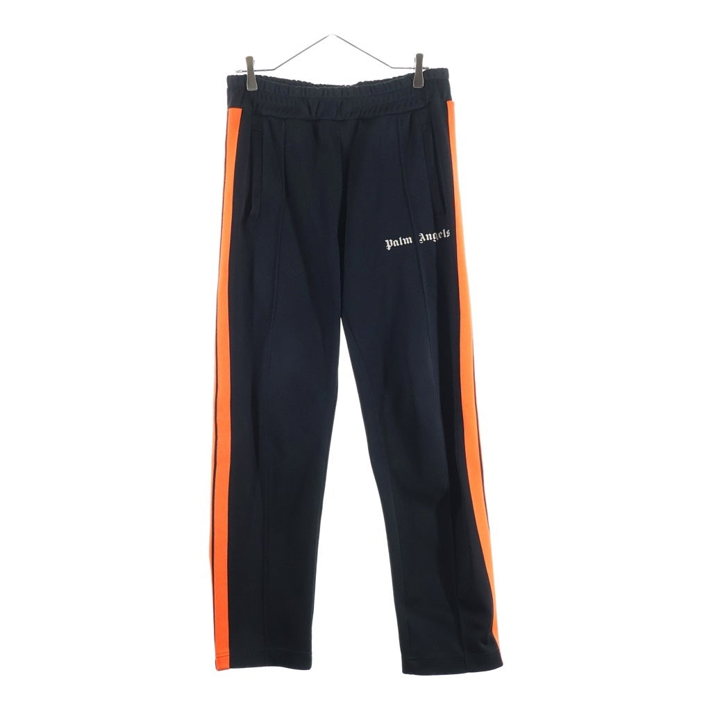 Palm Angels(パームエンジェルス) 19SS TRACK PANTS サイドライン トラックパンツ ブラック/オレンジ PMCA007S19384025