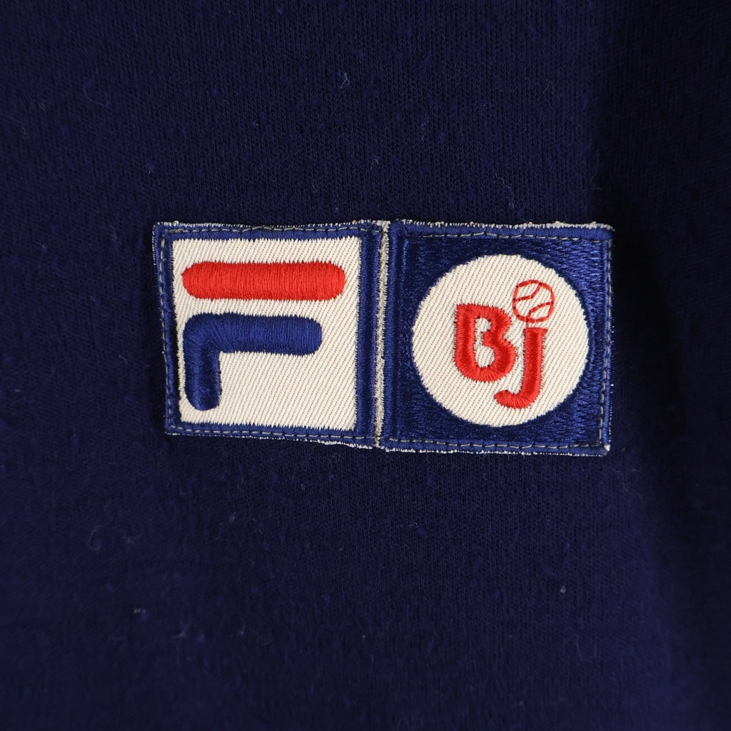 FILA(フィラ) 70s Bjon Borg フロントロゴ刺繍 トラックジャケット ネイビー