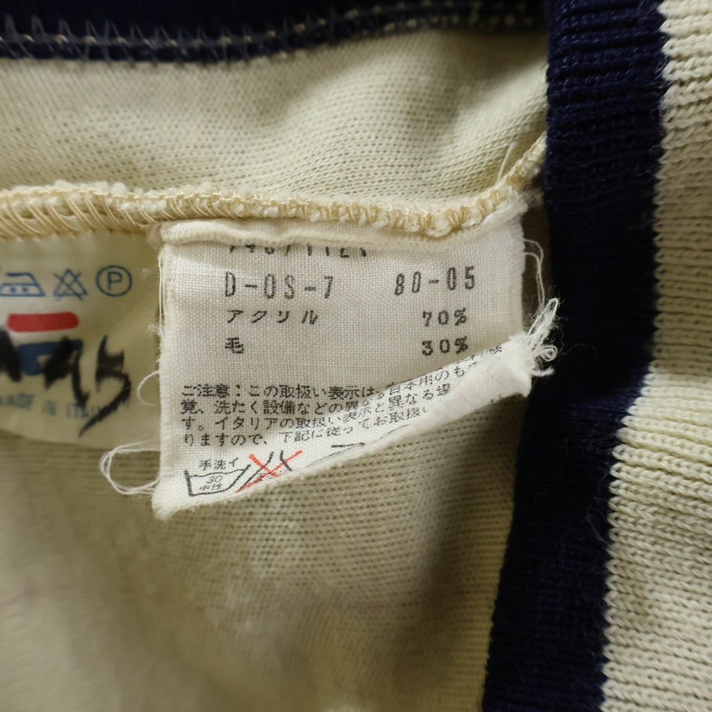 FILA(フィラ) 70s Bjon Borg フロントロゴ刺繍 トラックジャケット ネイビー