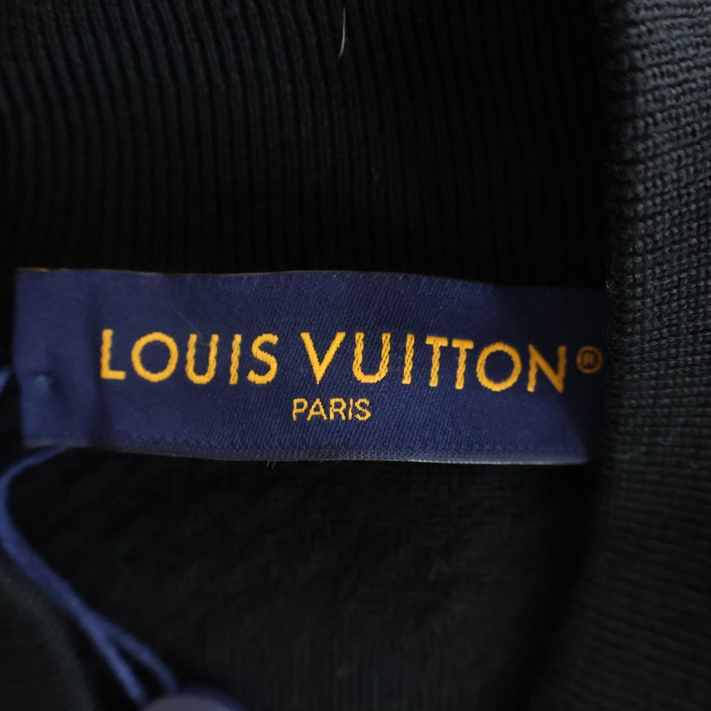 LOUIS VUITTON(ルイヴィトン) Marque L. Vuitton Deposee テクスチャーニットウールブレンドブルゾン ブラック RM251MM PWU HSN20W