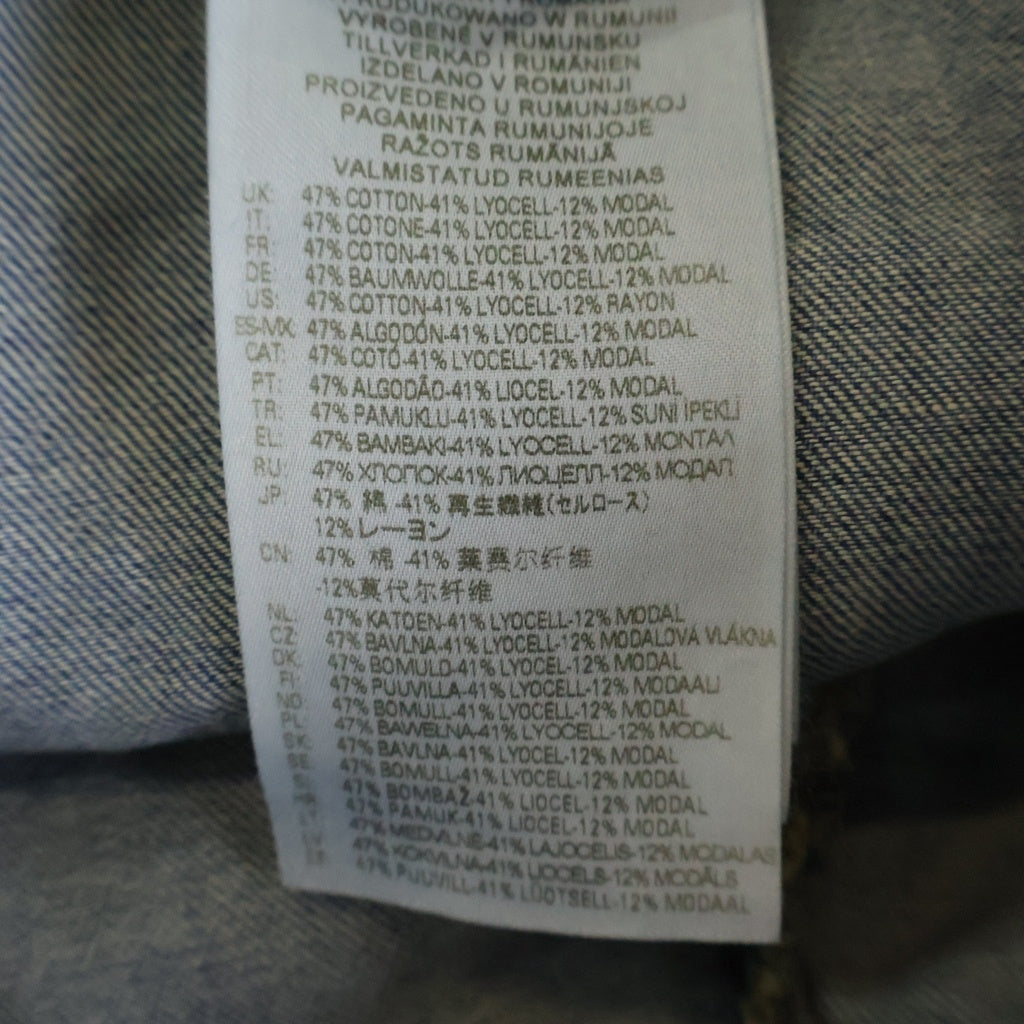DIESEL(ディーゼル) 23SS Straight Jeans クラッシュ加工 ルーズフィット デニムパンツ インディゴ A09693