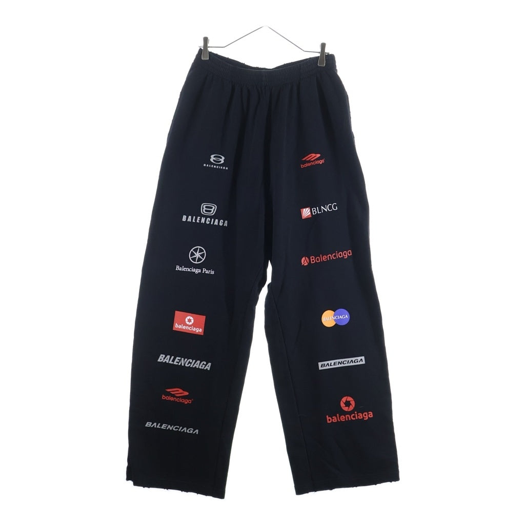 BALENCIAGA(バレンシアガ) 23SS TOP LEAGUE BAGGY トップリーグ プリント バギー スウェットパンツ ブラック 767853 TPVF1