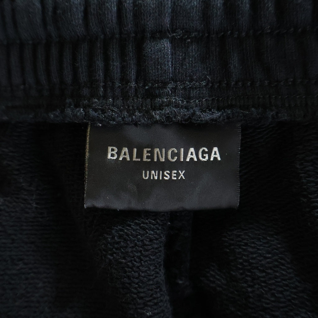 BALENCIAGA(バレンシアガ) 23SS TOP LEAGUE BAGGY トップリーグ プリント バギー スウェットパンツ ブラック 767853 TPVF1