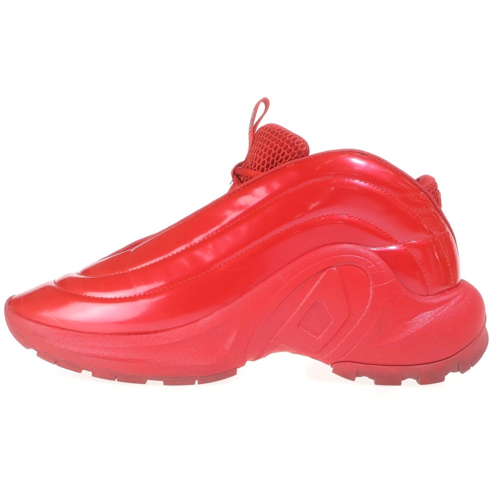 DIESEL(ディーゼル) S-D-RUNNER X パテント ハイカットスニーカー レッド US10/28cm S24-11-CHP
