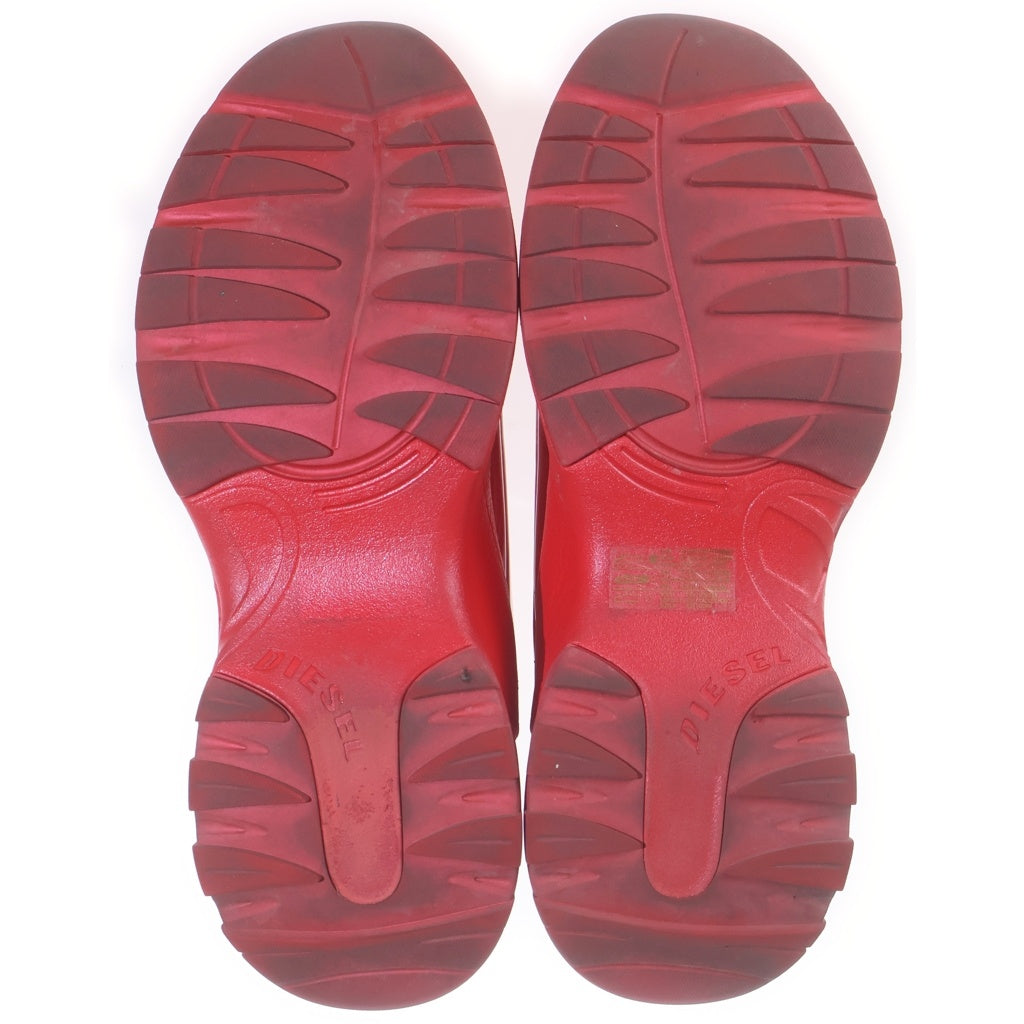 DIESEL(ディーゼル) S-D-RUNNER X パテント ハイカットスニーカー レッド US10/28cm S24-11-CHP