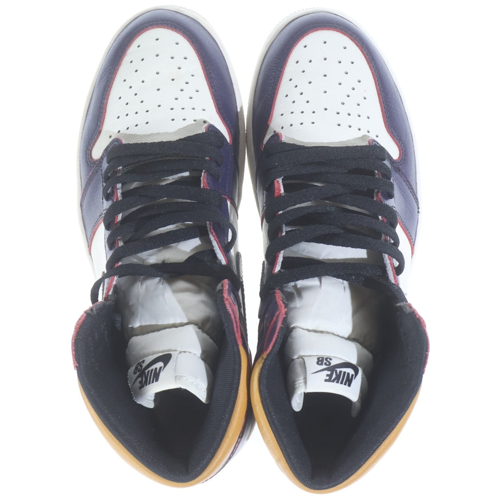 NIKE(ナイキ) AIR JORDAN 1 HIGH OG DEFIANT LA TO CHICAGO エアジョーダン1 エルエートゥーシカゴ ハイカットスニーカー ホワイト/パープル US9.5/27.5cm CD6578-507